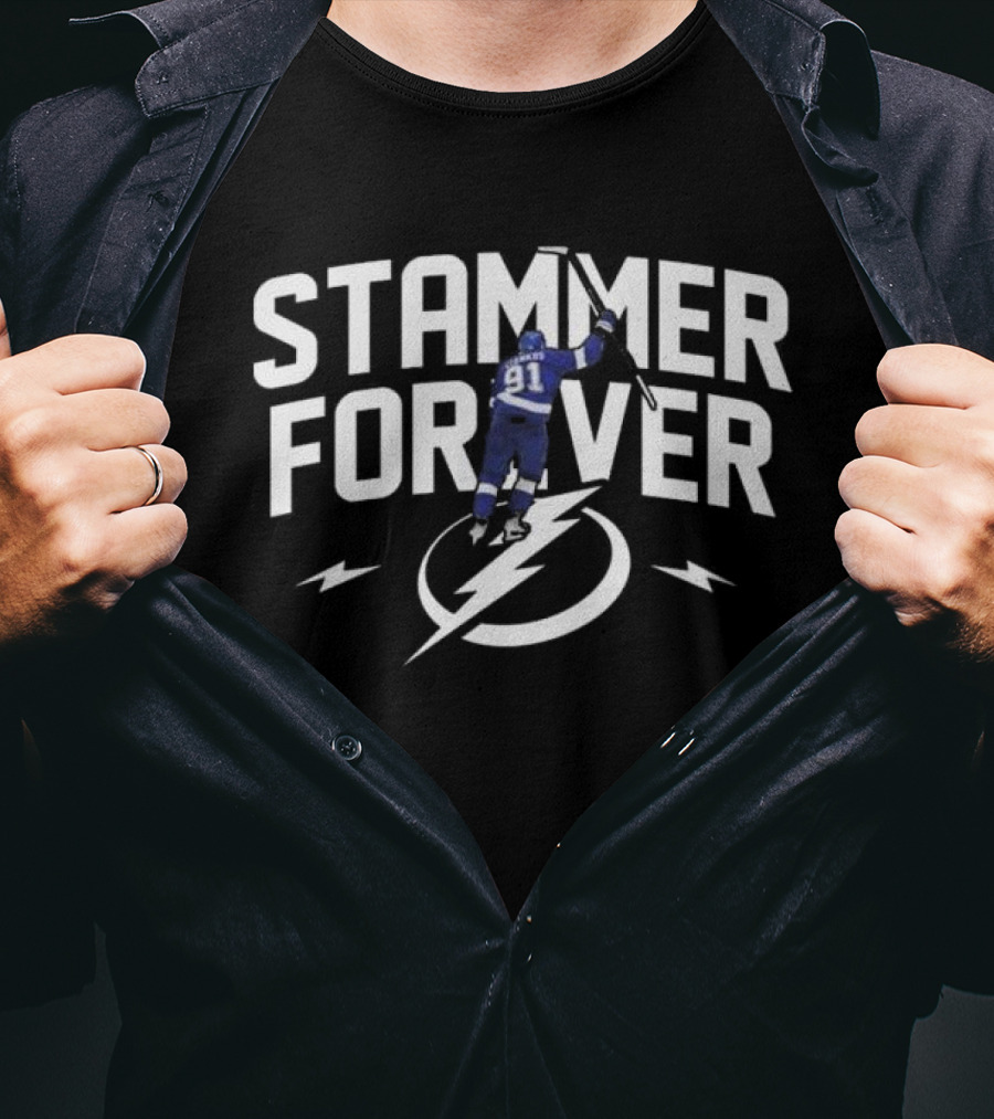 Tampa Bay Lightning Stammer Forever 91 Hockey Team Legend T-Shirt