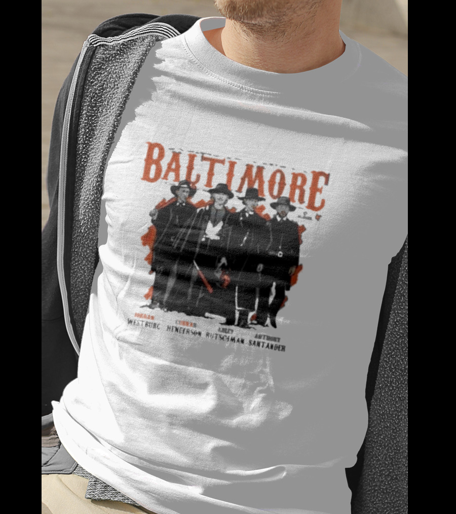 Baltimore Tombstone Sluggers Jordan Gunnar Adley Anthony Westburg Henderson Rutschman Santander T-Shirt