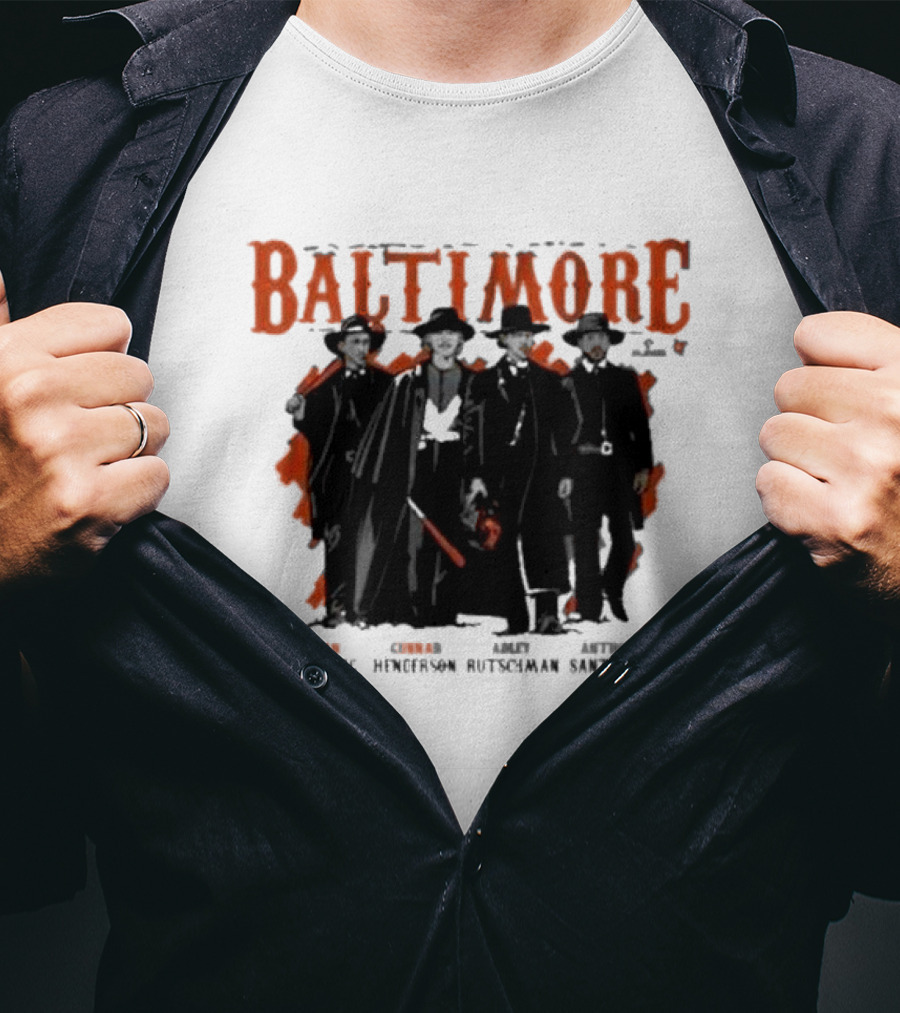 Baltimore Tombstone Sluggers Jordan Gunnar Adley Anthony Westburg Henderson Rutschman Santander T-Shirt