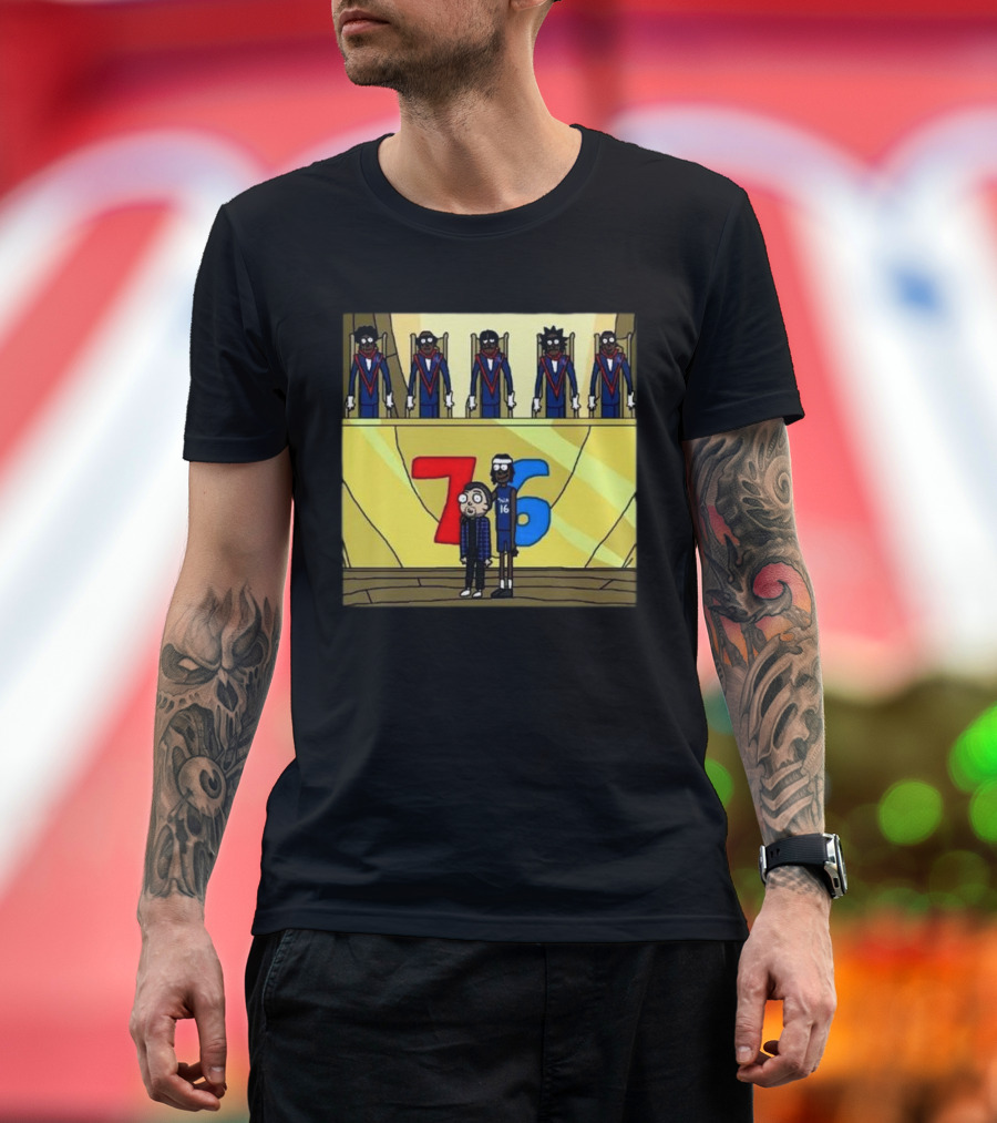 Council Of Rickys And Daryl Morty Sixers 76 T-Shirt