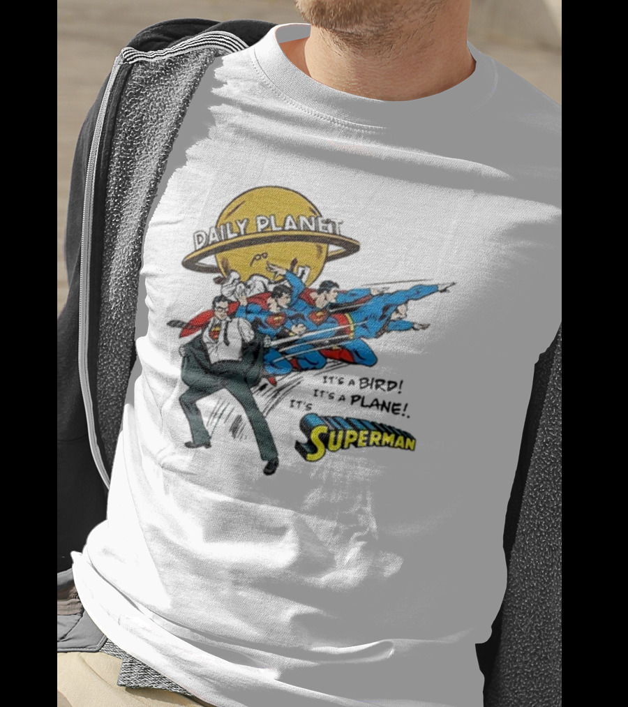 Daily Planet Superman It's A Bird It's A Plane It's Superman T-Shirt