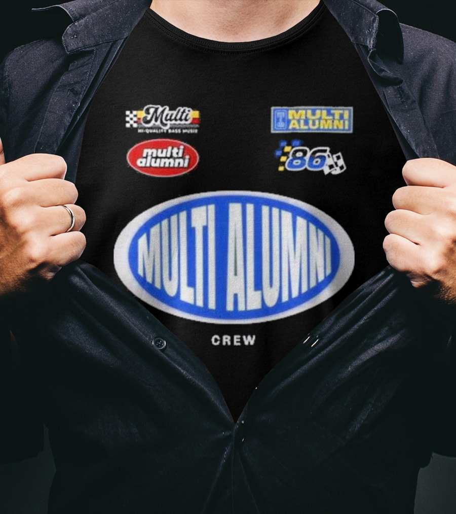 Big K.R.I.T. Multi Alumni Racing Crew 86 High-Quality Bass Music T-Shirt