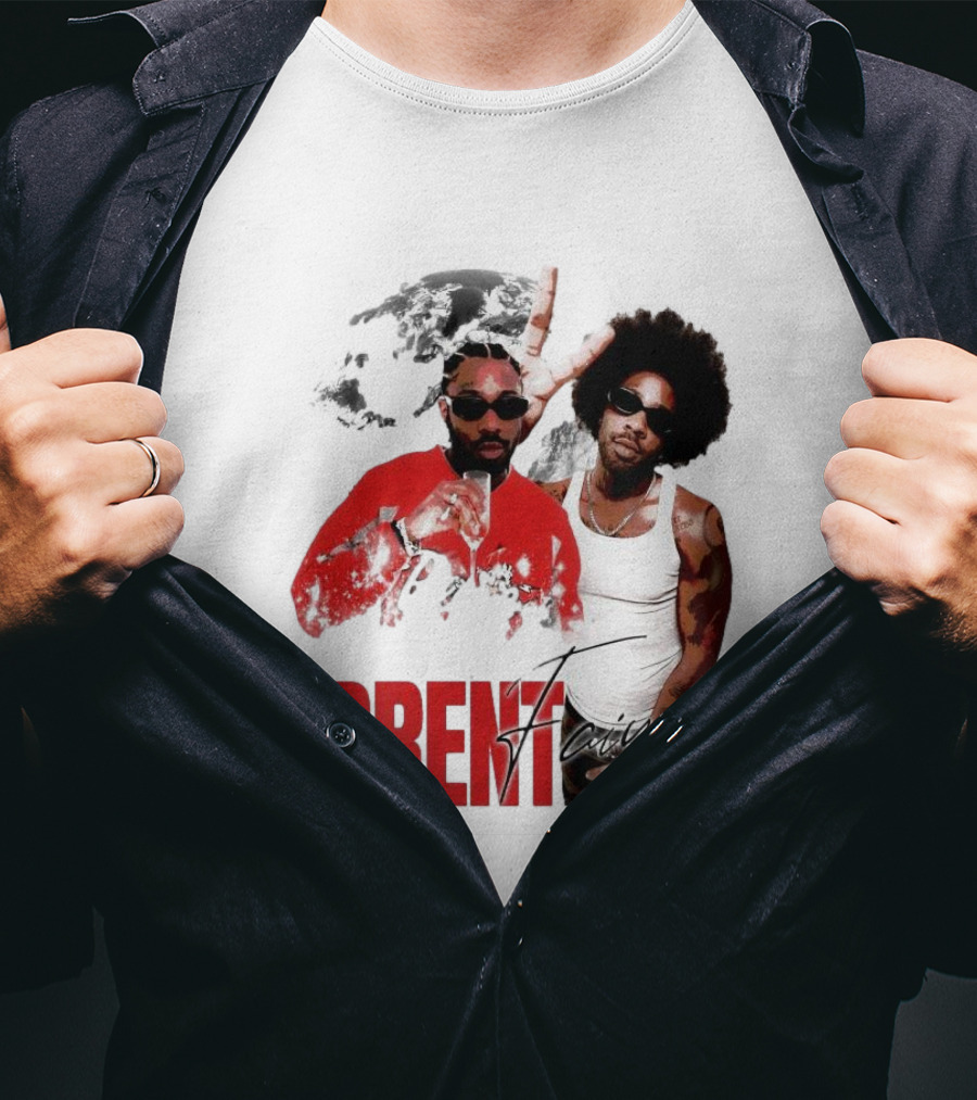 Brent Faiyaz Red Jacket And Tank Top T-Shirt