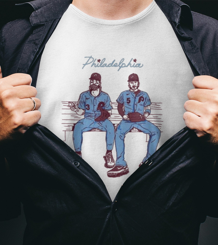 Philadelphia Bryce Harper Bryson Stott Baseball Duo T-Shirt