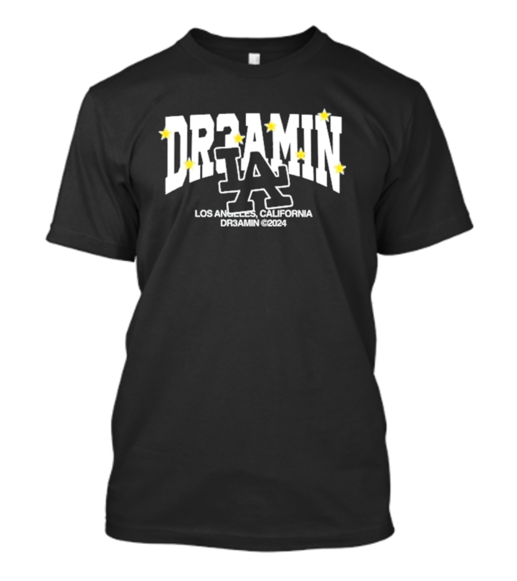 DR3AMIN LA Popover Navy Los Angeles California Clix Merch T-Shirt