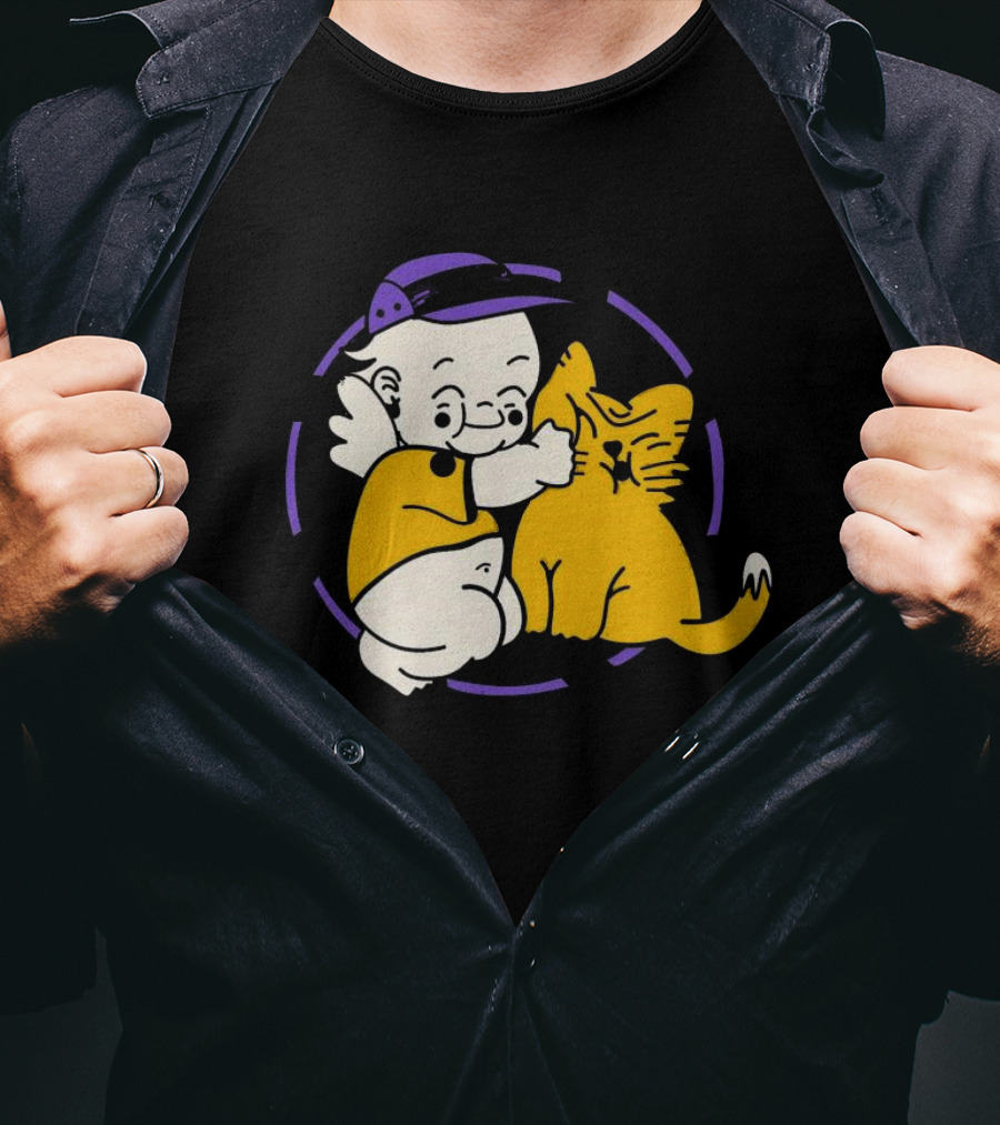 Braindead Flower Garden Urban Kats Barbed Wire Circle T-Shirt