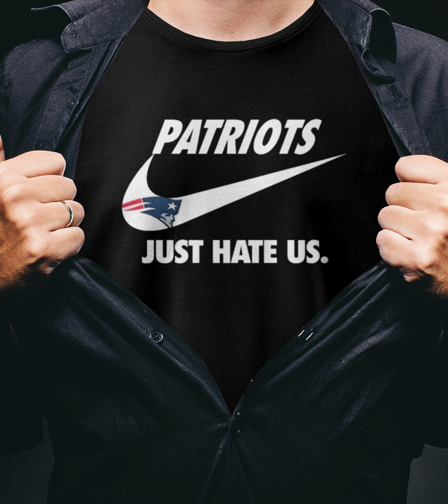 Patriots Just Hate Us Logo New England Football Team T-Shirt