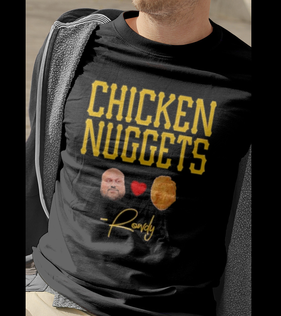 Rowdy Heart Face Chicken Nuggets T-Shirt