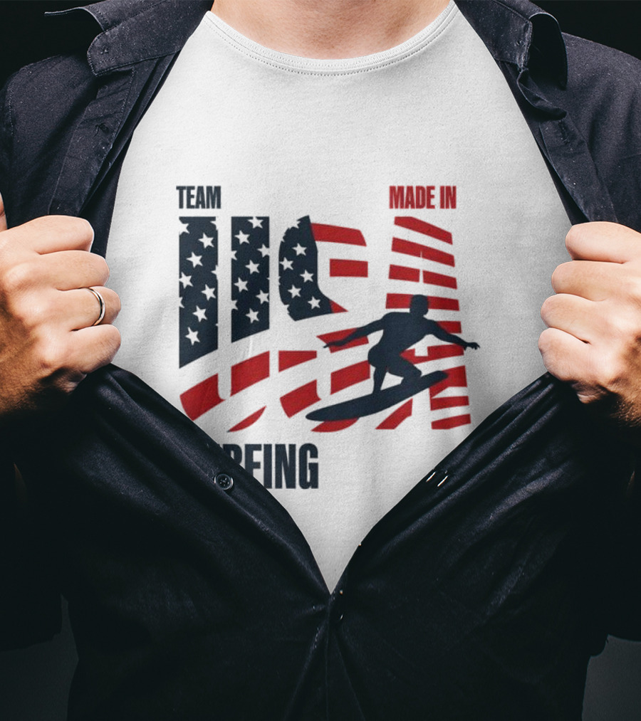 Team USA Surfing Made In Olympic T-Shirt