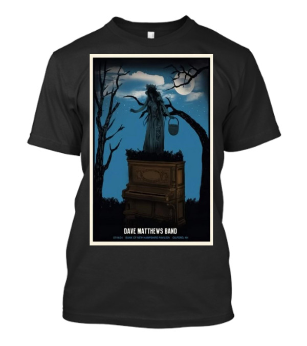 Dave Matthews Band Moonlit Show BankNH Pavilion July 16 2024 Gilford NH T-Shirt