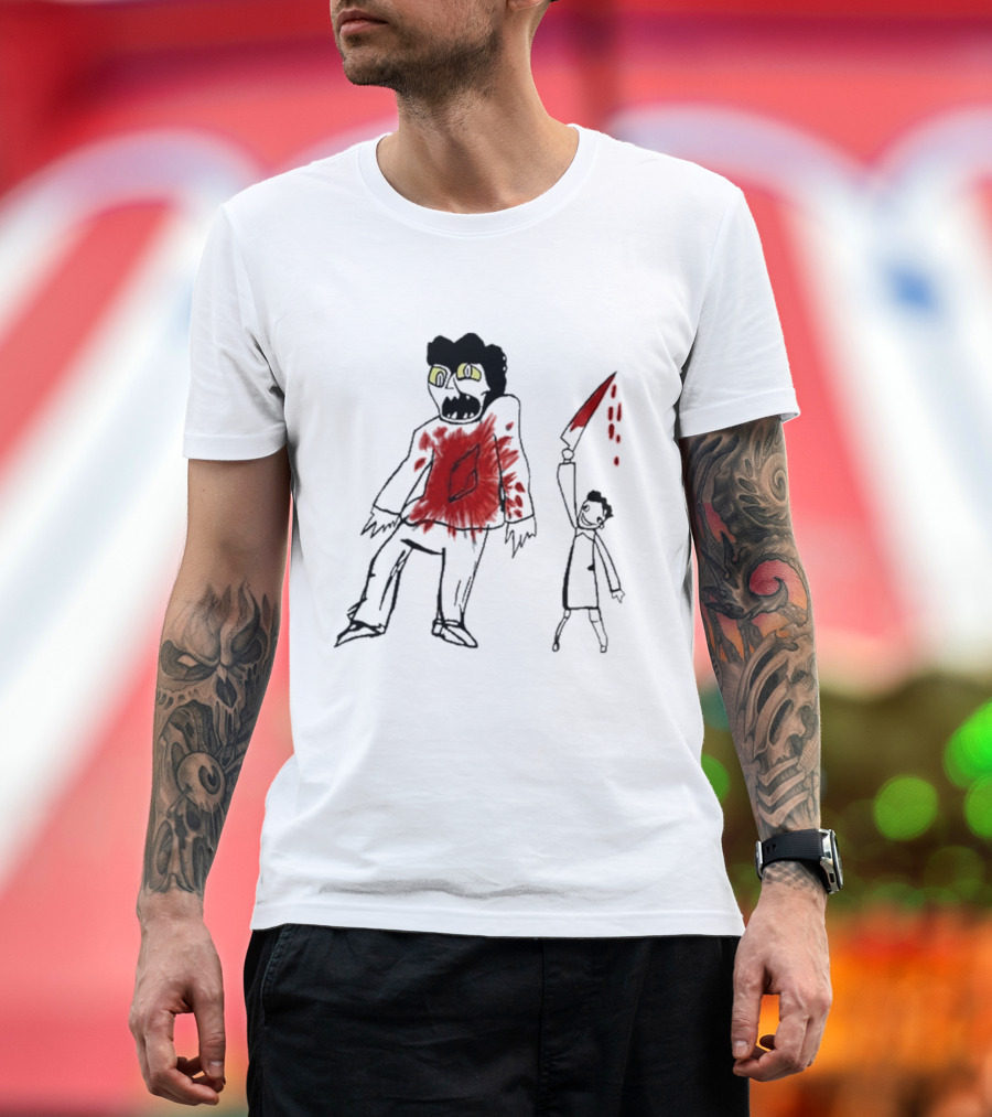 Suitably Grim Argento Horror Bloodshed Scene T-Shirt