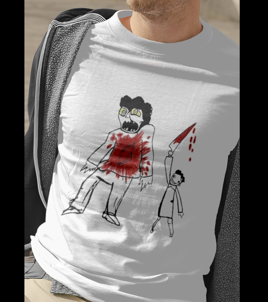 Suitably Grim Argento Horror Bloodshed Scene T-Shirt