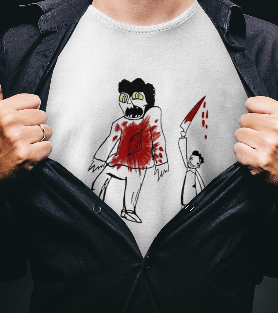 Suitably Grim Argento Horror Bloodshed Scene T-Shirt