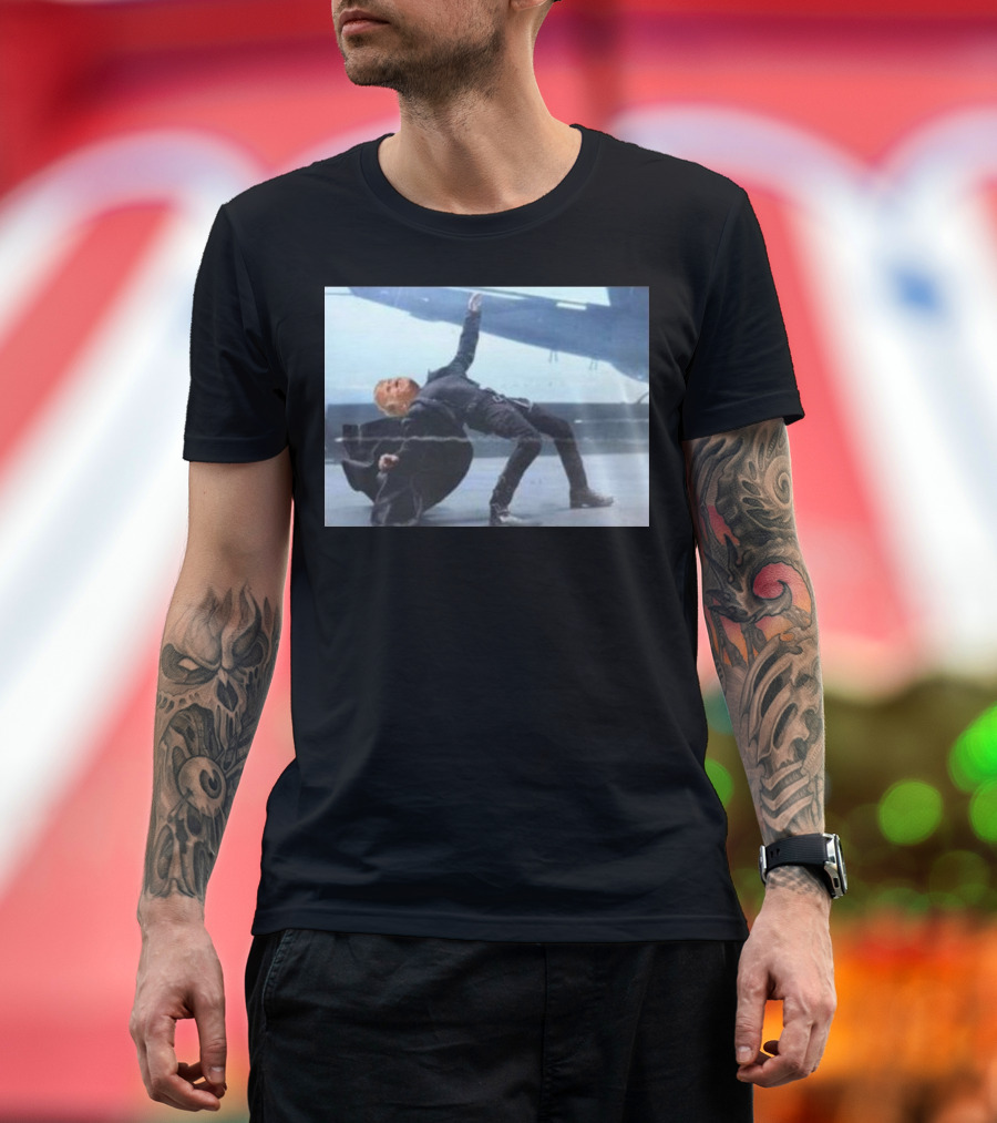 Trump Bullet Dodge Matrix Style Scene T-Shirt