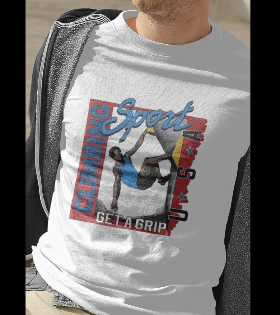 Sport Climbing USA Get A Grip T-Shirt