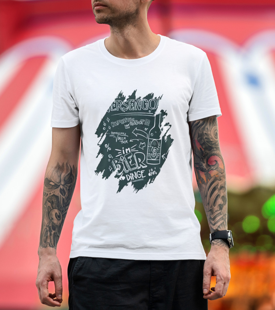 Versengold Im Bier Sind Dinge Drin Reinheitsgebot Hopfen Malz Bier T-Shirt