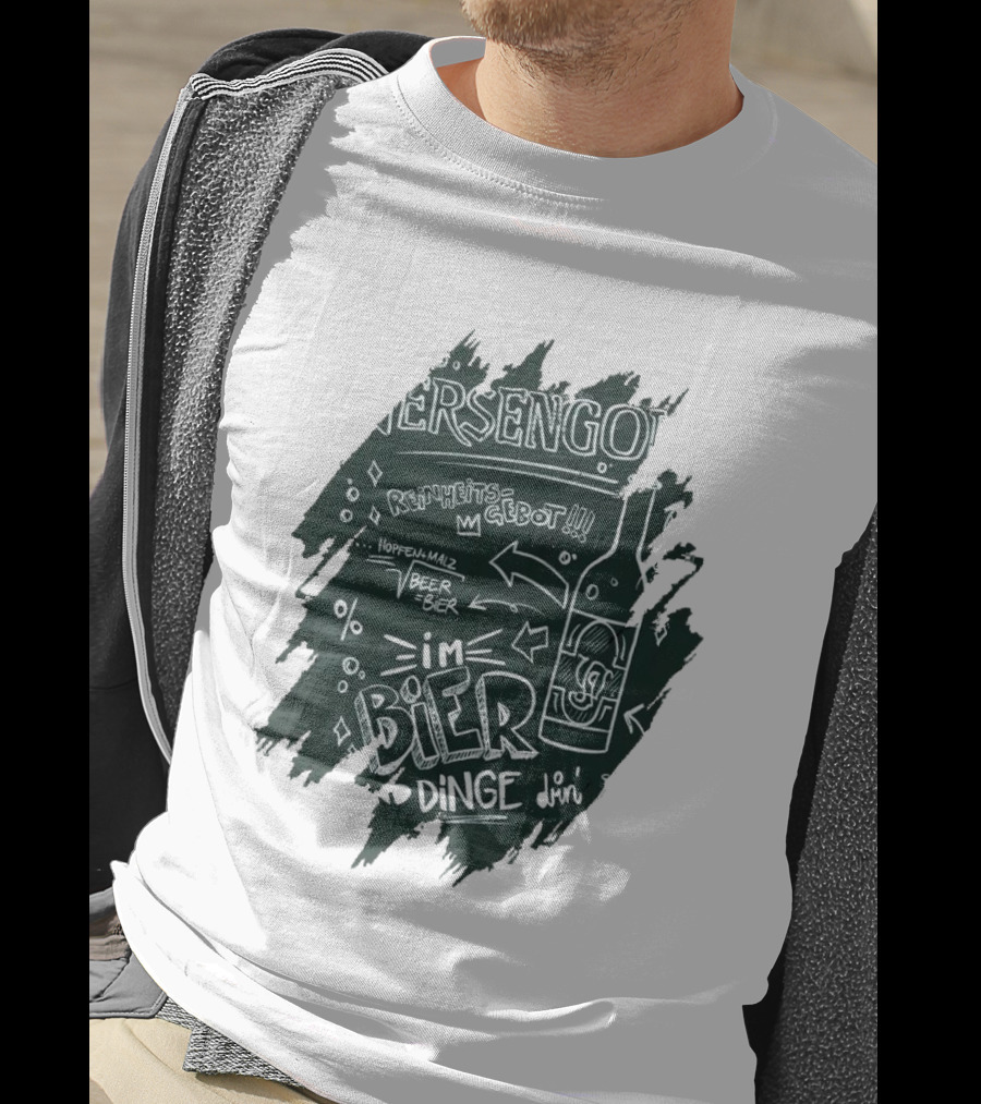 Versengold Im Bier Sind Dinge Drin Reinheitsgebot Hopfen Malz Bier T-Shirt