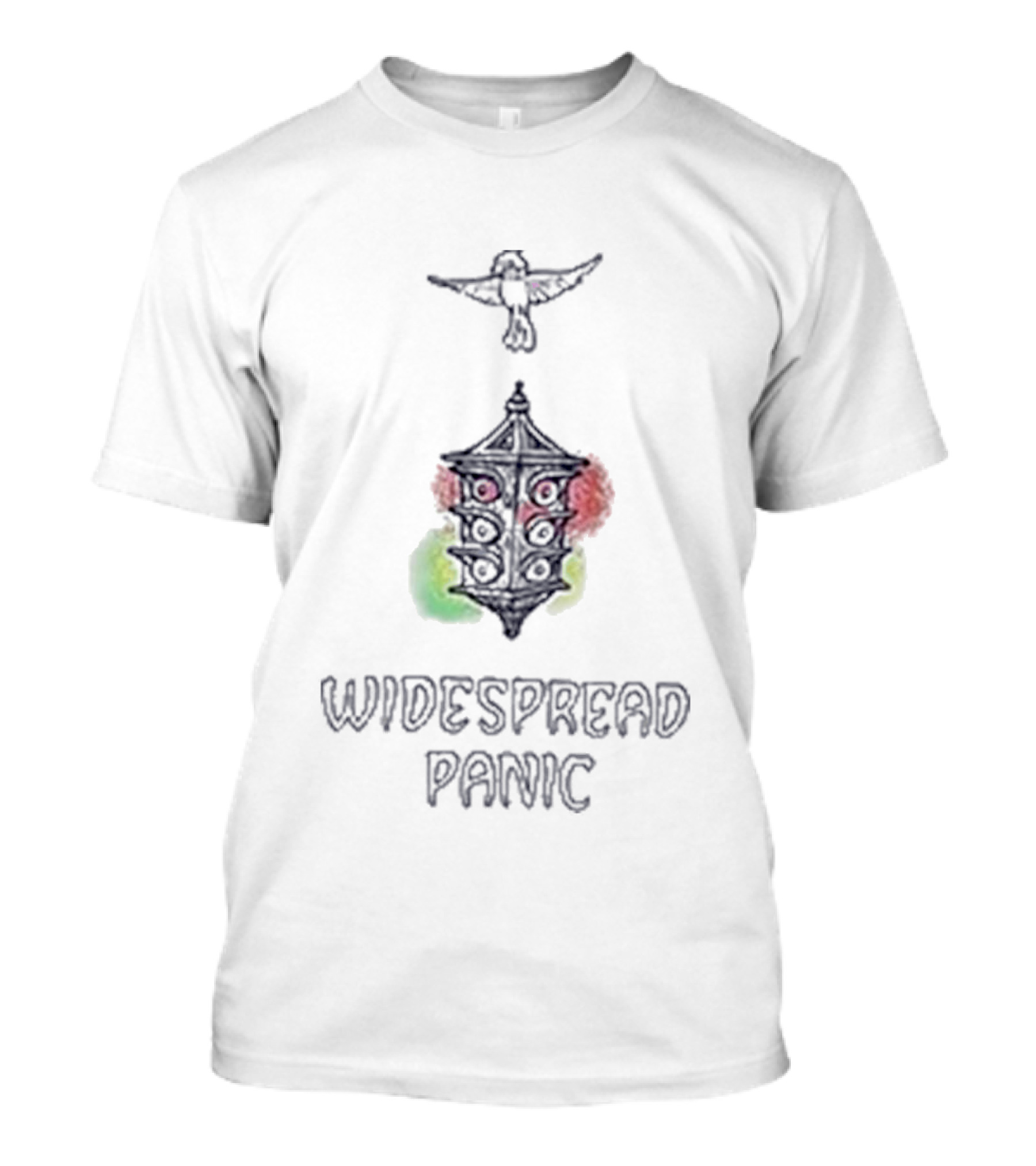 Widespread Panic Song Small Town Lantern And Bird T-Shirt