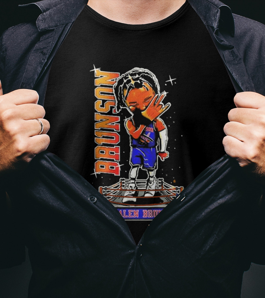 Jalen Brunson Knicks WWE Ring T-Shirt