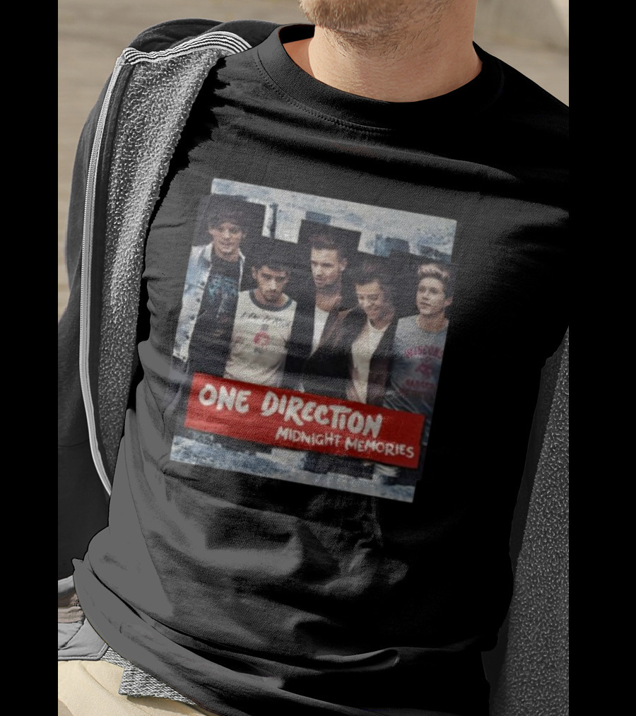 One Direction Midnight Memories Band Photo Collage T-Shirt