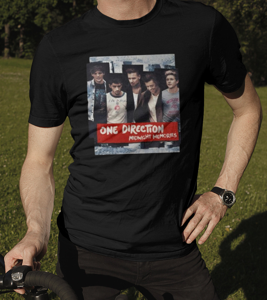 One Direction Midnight Memories Band Photo Collage T-Shirt