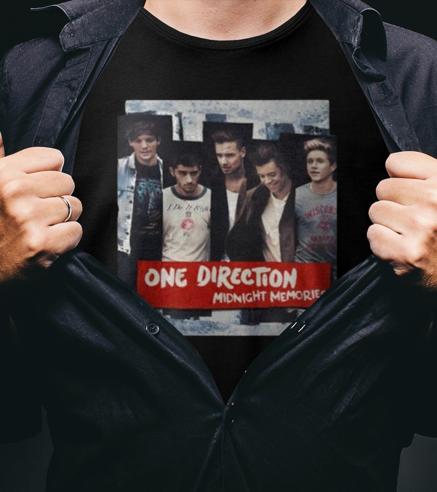 One Direction Midnight Memories Band Photo Collage T-Shirt