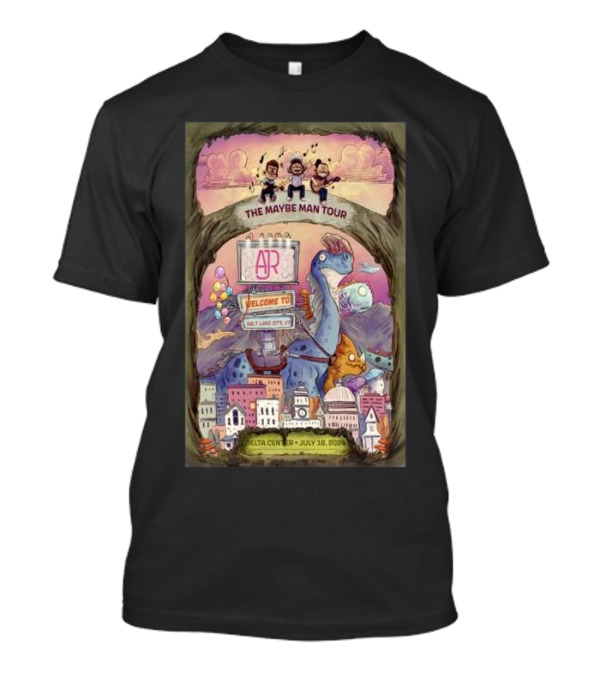 AJR The Maybe Man Tour Jul 16 2024 Delta Center Salt Lake City UT T-Shirt