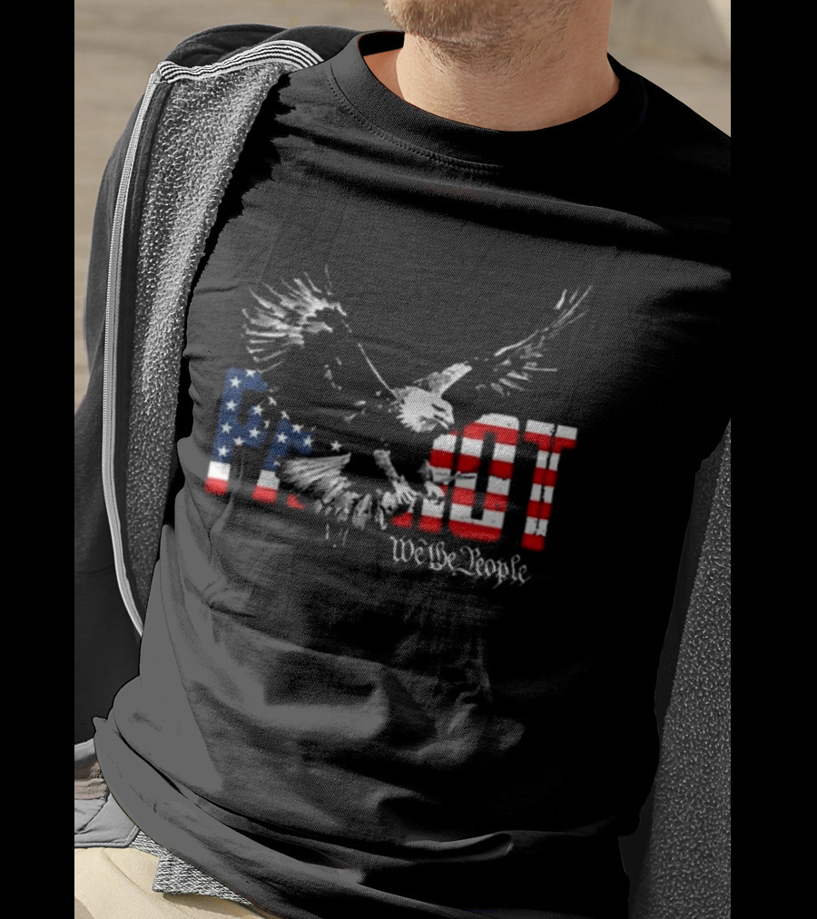 Patriot We The People Freebird Flag Eagle T-Shirt