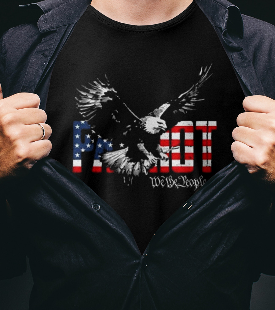 Patriot We The People Freebird Flag Eagle T-Shirt