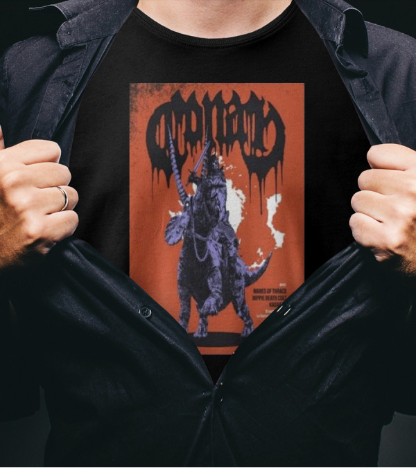Conan Sep 15 2024 Café Campus Montreal With Wormwitch Mares Of Thrace Hippie Death Cult Magdabra Quebec Tour T-Shirt