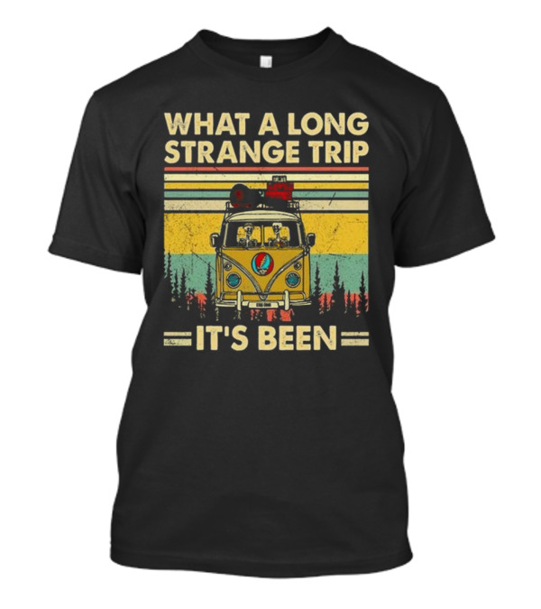 What A Long Strange Trip It's Been Grateful Dead Hippie Fan Rock Vintage T-Shirt