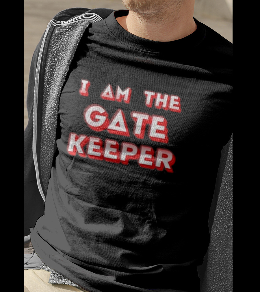 I Am The Gate Keeper Retro Red Shadow T-Shirt