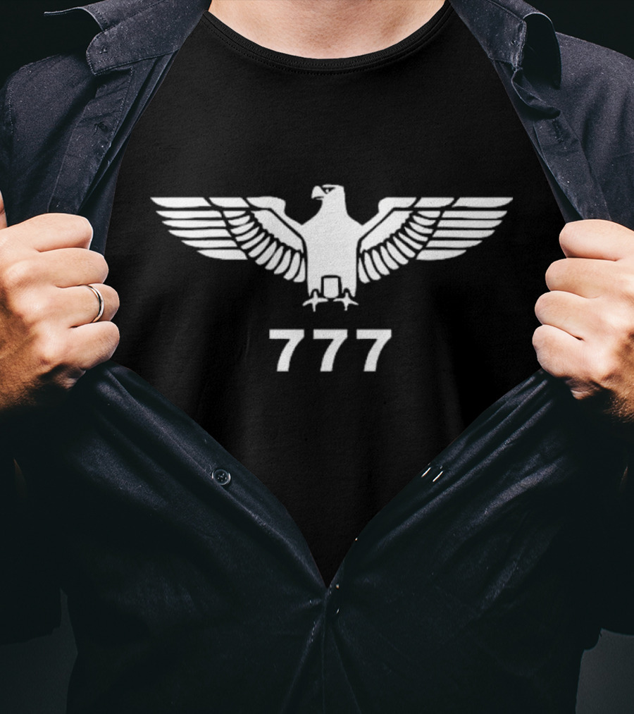 Eagle 777 Triple Wings Emblem T-Shirt