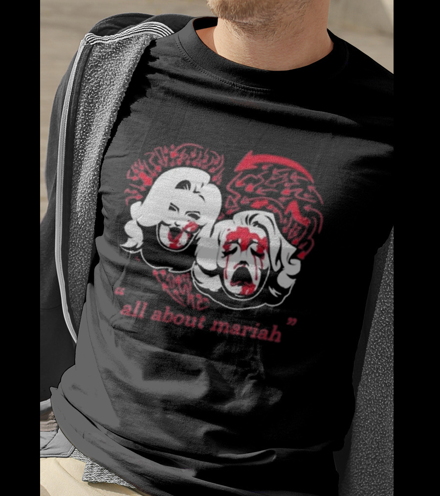 Mariahmayx All About Mariah Heart Faces Red Arrows T-Shirt