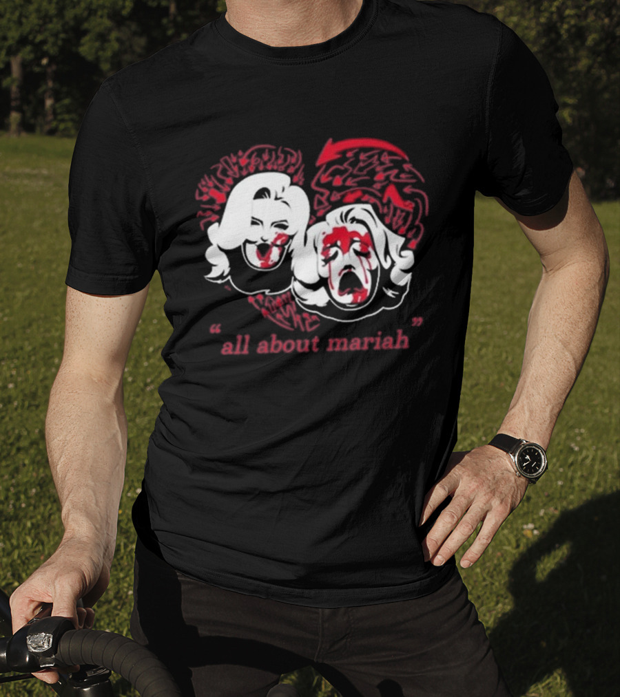 Mariahmayx All About Mariah Heart Faces Red Arrows T-Shirt