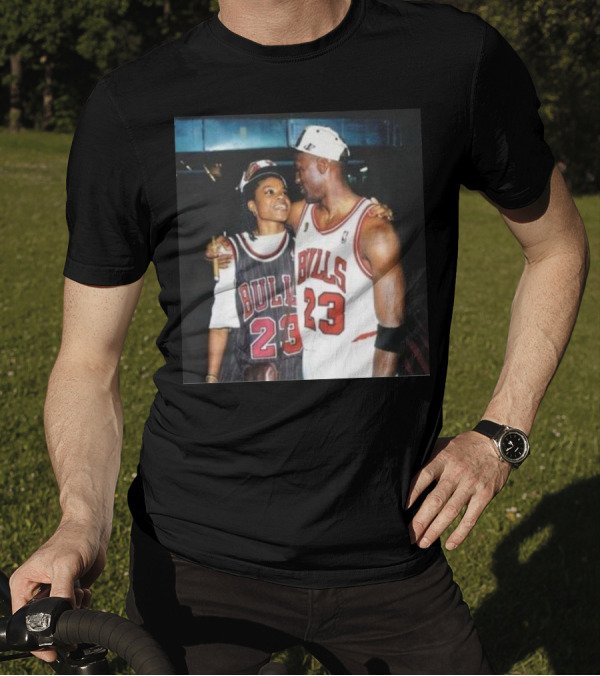 Bulls 23 Michael Jordan And Sheryl Swoopes In Chicago Bulls Jerseys T-Shirt