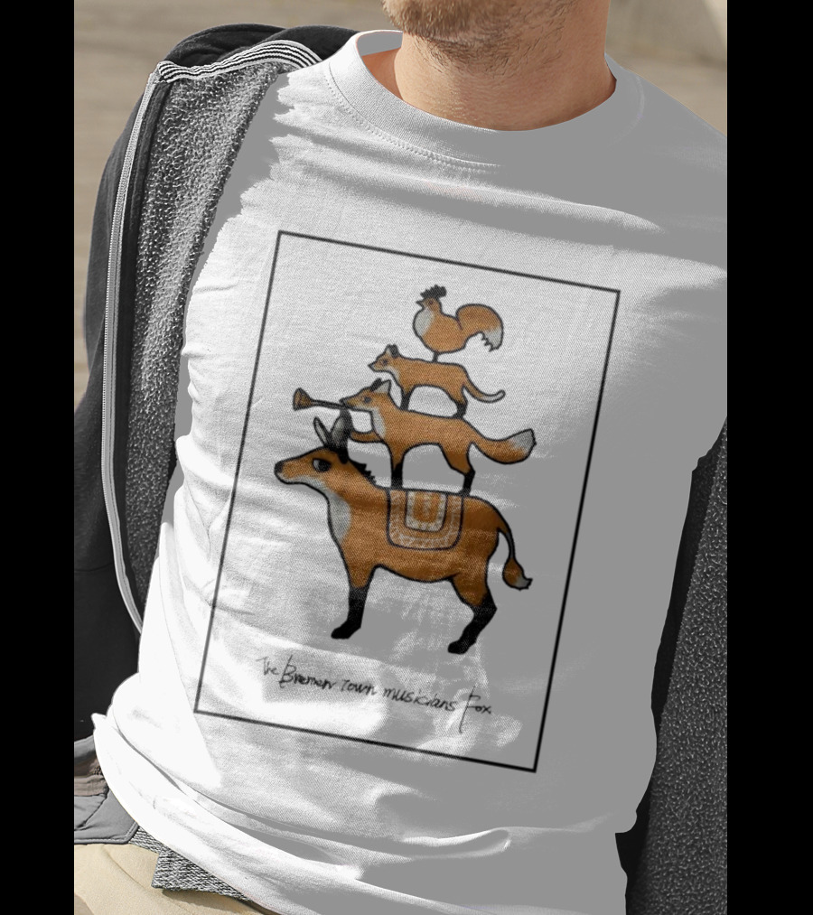 The Bremen Town Musicians Fox Stack T-Shirt