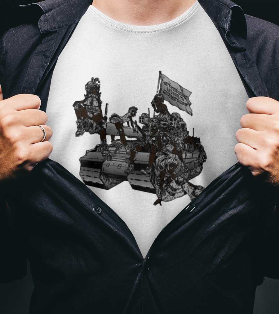 God God's Battalion Cloud White Ebony Battalion Tank T-Shirt