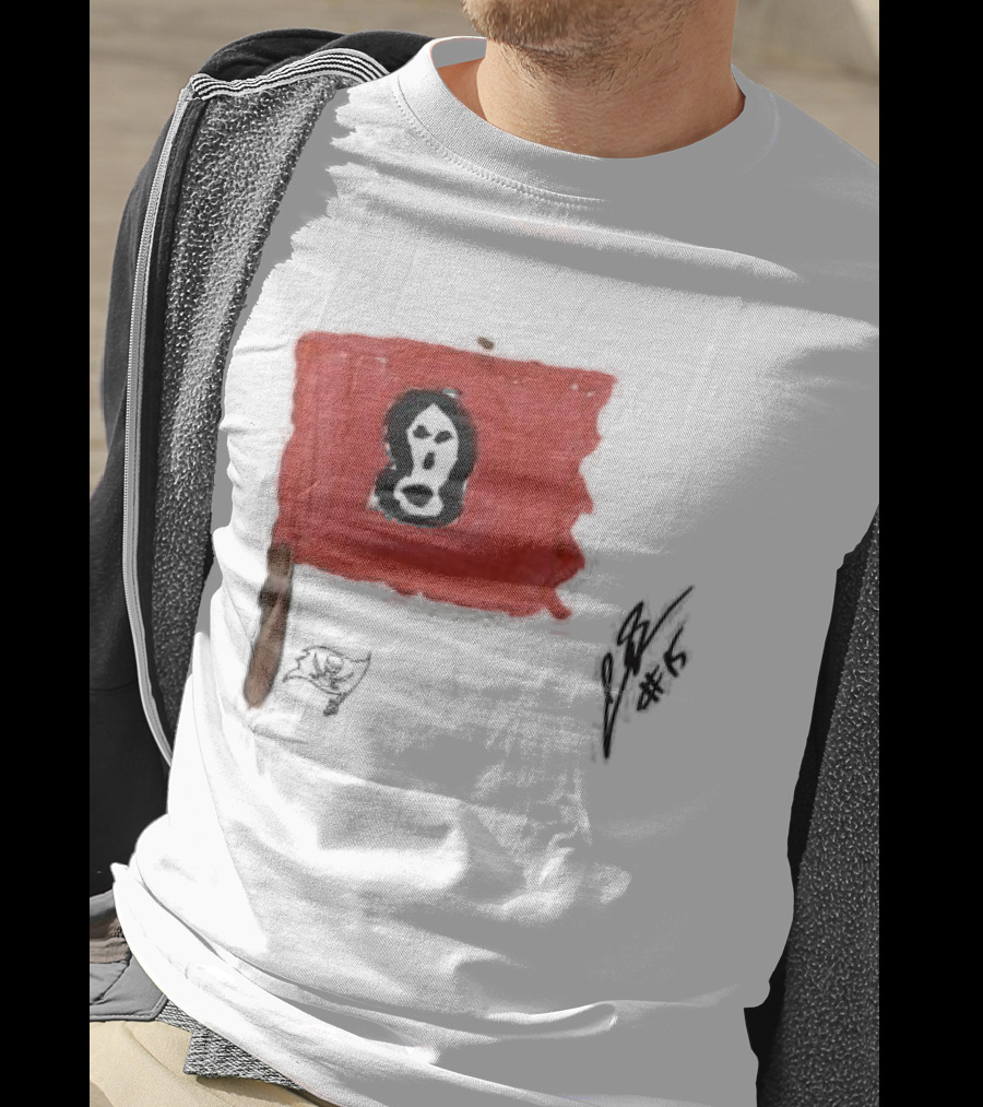 Jalen McMillan Tampa Bay Buccaneers Rookie Ash Paint Tri-Blend T-Shirt