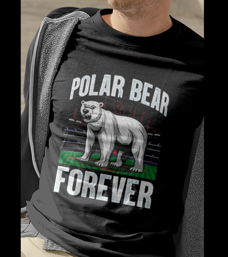 Polar Bear Forever New York Mets Stadium Skyline T-Shirt
