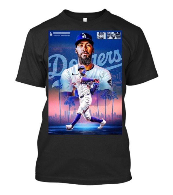 Teoscar Hernandez Los Angeles Dodgers Home Run Derby 2024 Winner Baseball Legend T-Shirt