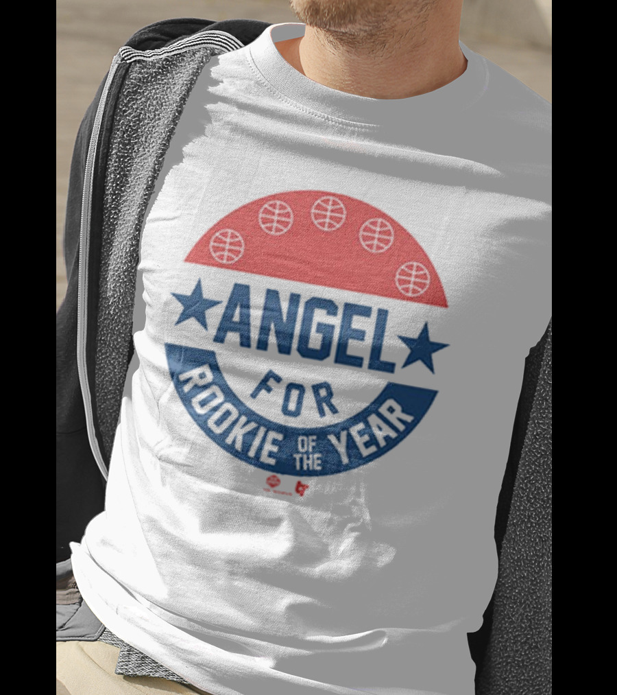 Angel Reese Basketball Icon With Stars And Rookie Of The Year Message T-Shirt
