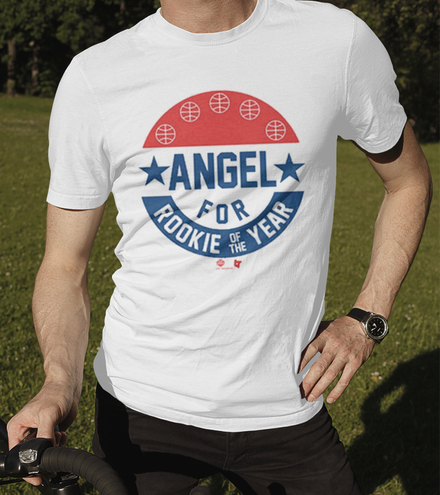 Angel Reese Basketball Icon With Stars And Rookie Of The Year Message T-Shirt