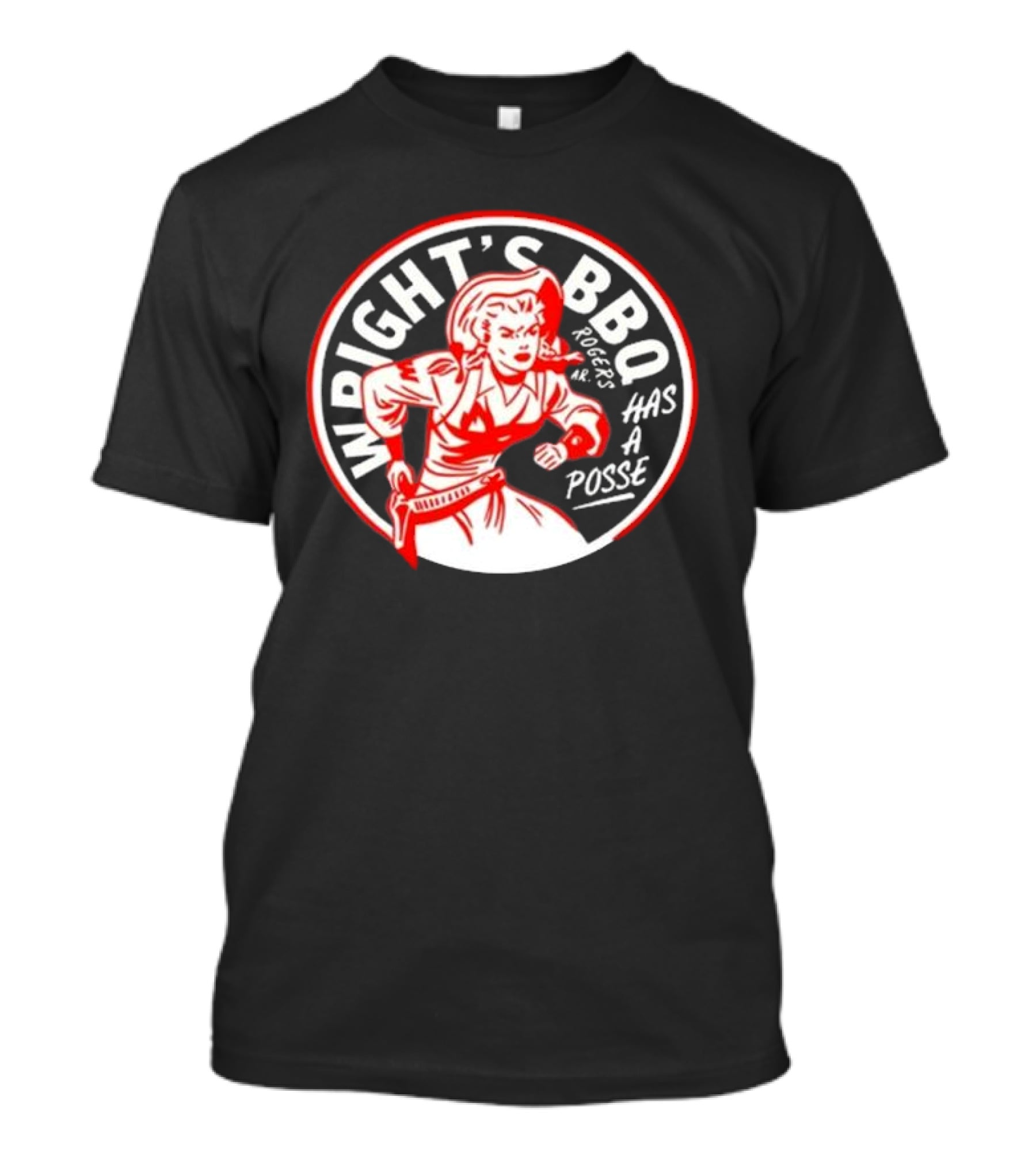 Wright's BBQ Rogers Has A Posse T-Shirt