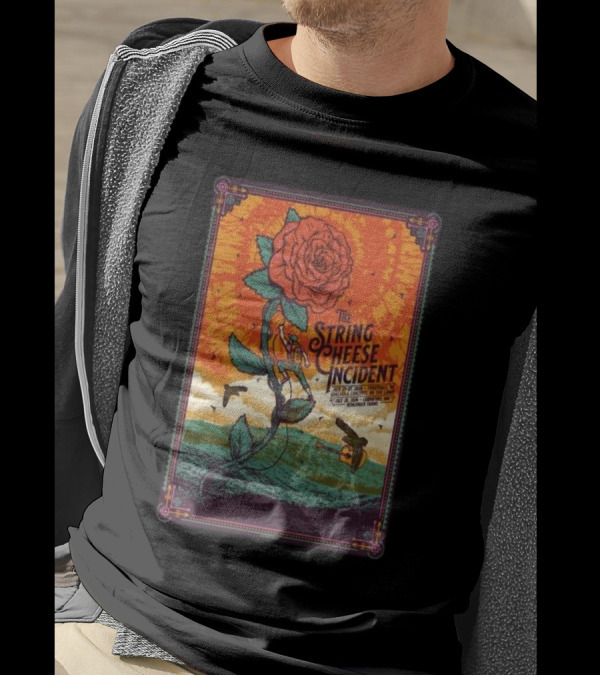 The String Cheese Incident July 25th-27th 2024 Troutdale Oregon Rose And Musical T-Shirt