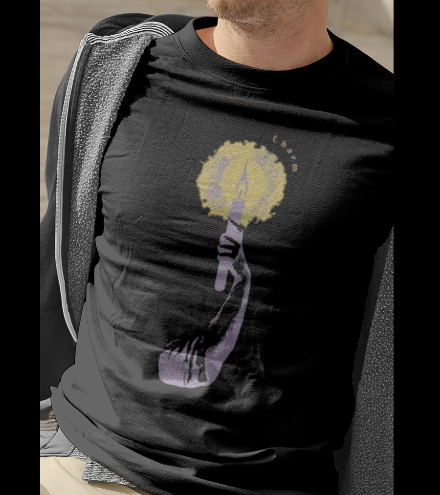 Clairo Charm Candle Hand Yellow Purple T-Shirt