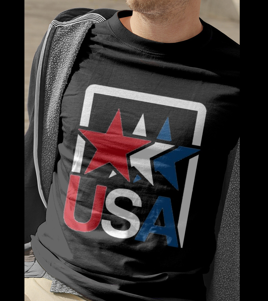 USA Stars In Motion Red White Blue T-Shirt