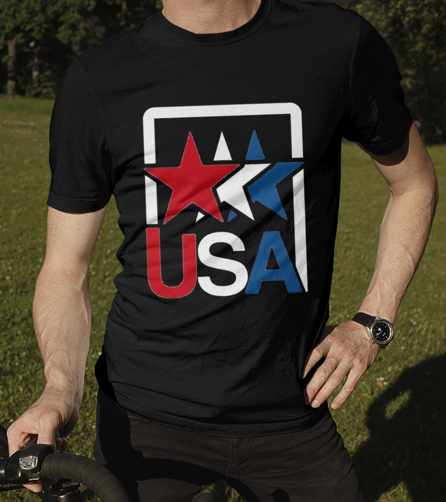 USA Stars In Motion Red White Blue T-Shirt