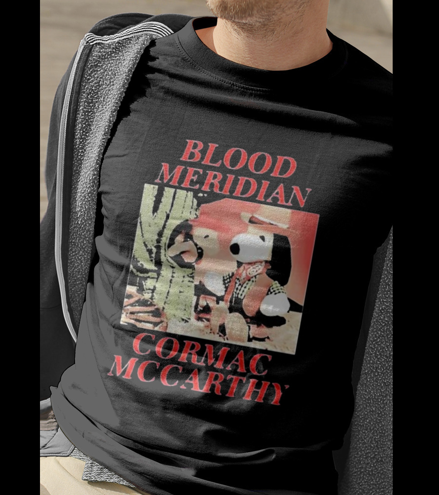 Blood Meridian Cormac McCarthy Snoopy Cowboy Cactus T-Shirt