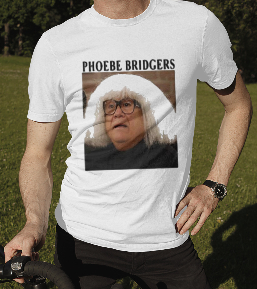 Phoebe Bridgers Meme Parody Featuring Iconic Character With Wig And Glasses T-Shirt